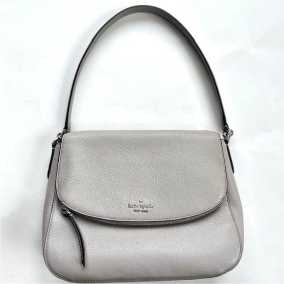 kate spade Handbags - Kate Spade Jackson Medium Flap Shoulder Bag grey